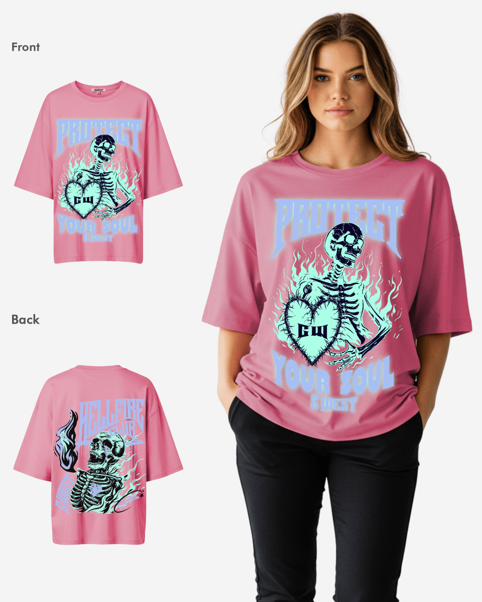 G West Womens protect your soul Oversized tee