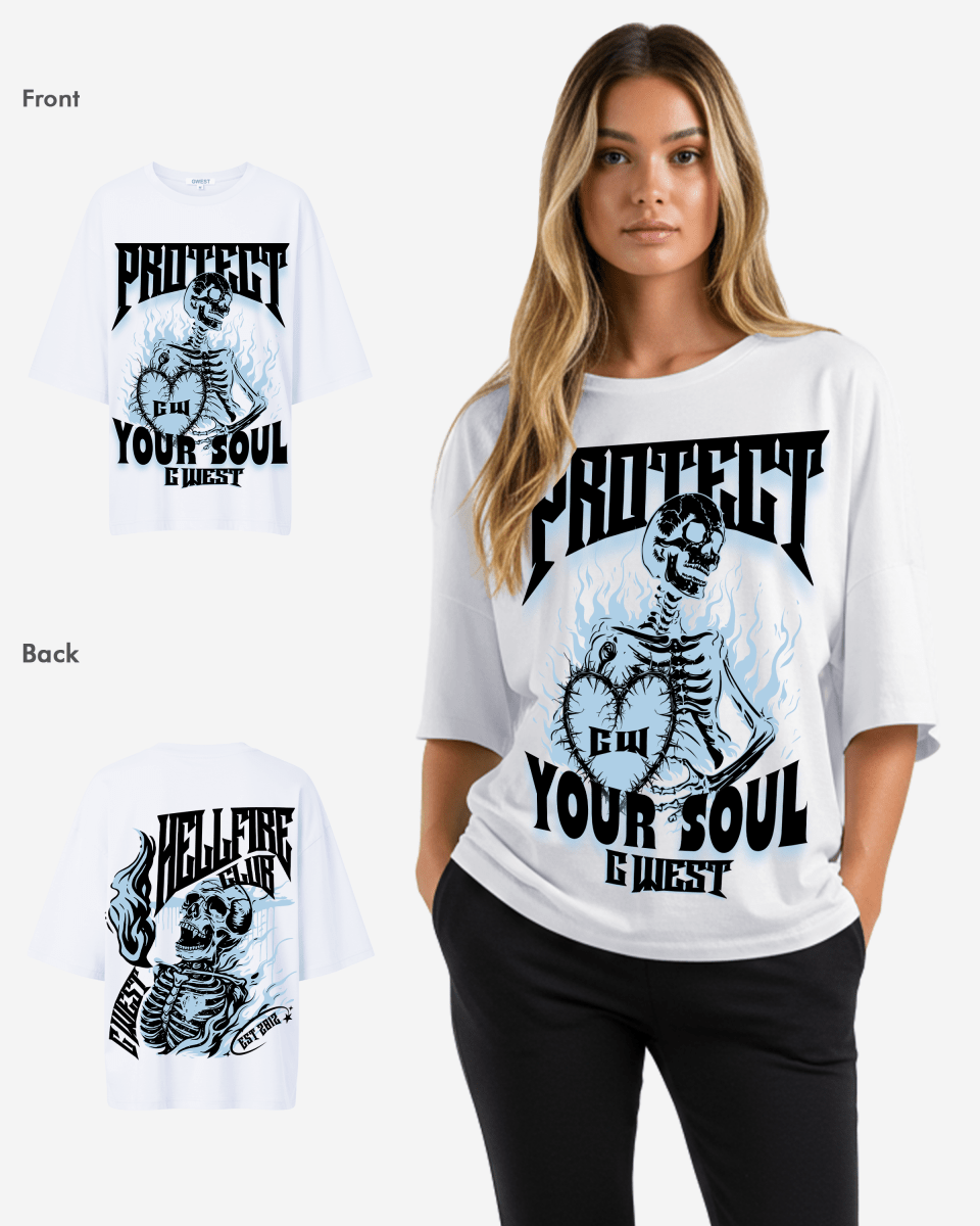 G West Womens protect your soul Oversized tee