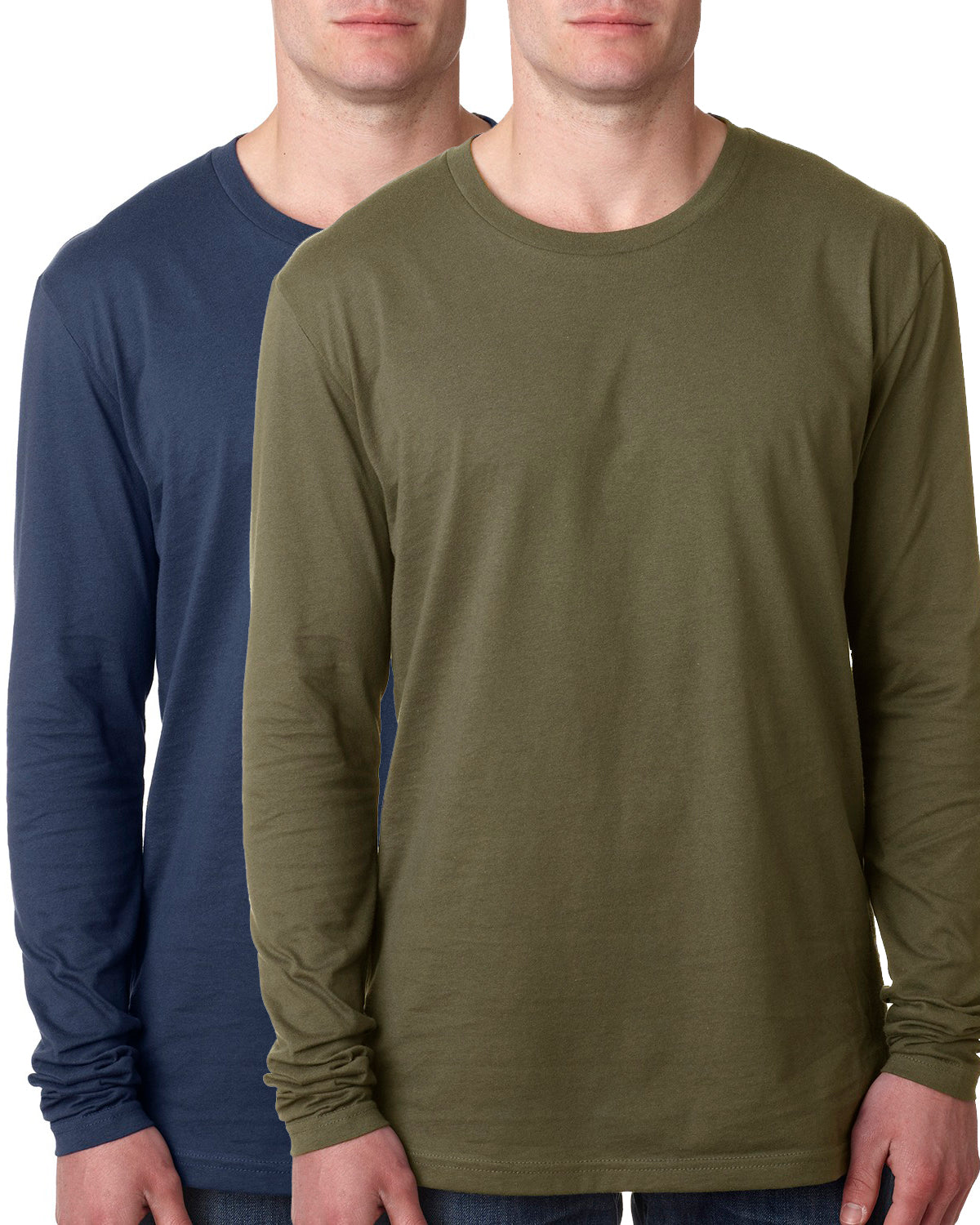 2 Pack Kennedy Todd 100% Cotton Long Sleeve Crew Neck